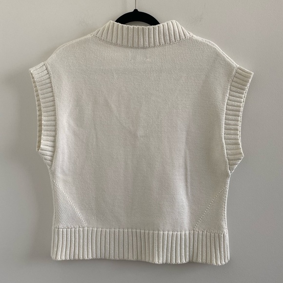 Alp N Rock Off White Patrice V-Neck Sweater Vest Size M - Picture 6 of 8